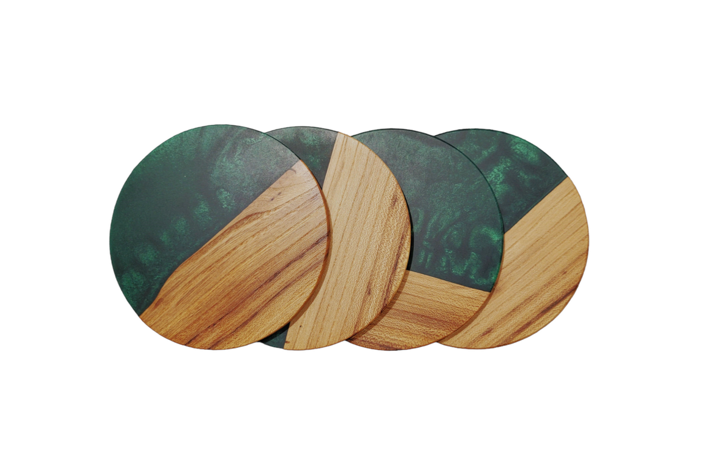 Olane - Dessous de verre en bois et résine époxy