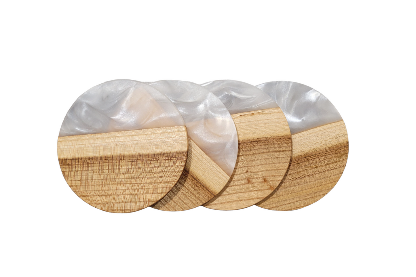 Olane - Dessous de verre en bois et résine époxy